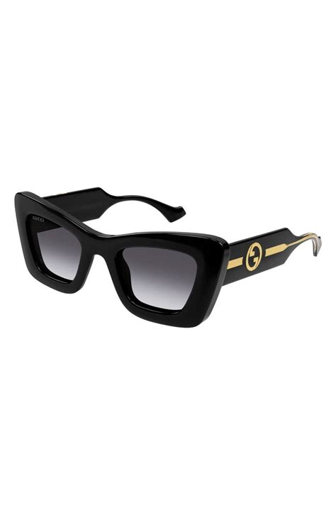 gucci 49 mm style 0400094197179|Gucci 49mm Small Gradient Cat Eye Sunglasses .